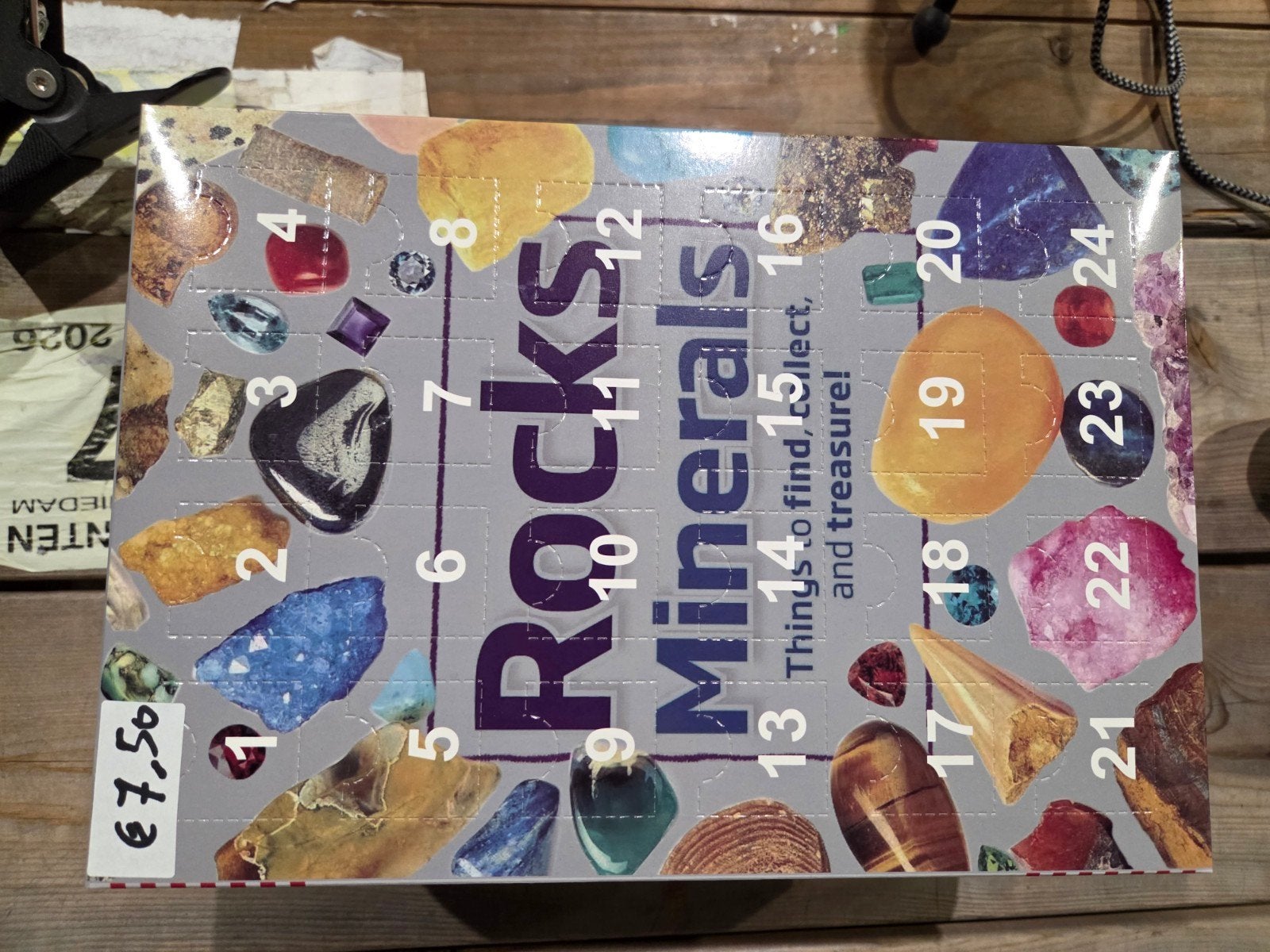 Rocks & Minerals Adventskalender - Ontdek Schatstenen, Ophalen of Verzenden, Mineraal