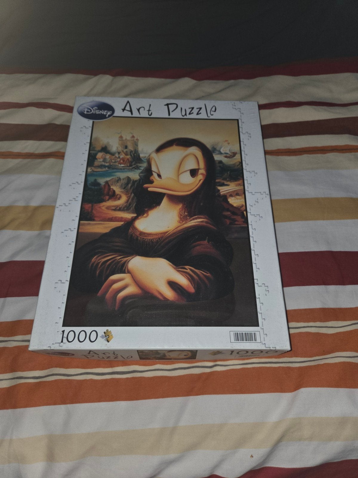 Disney Art Puzzle - Mona Lisa met Donald Duck - 1000 stukjes, Ophalen of Verzenden