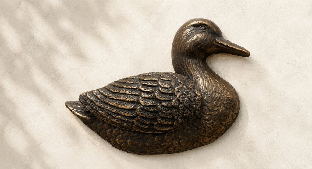 bronzen deurklopper / EEND / nieuw, Huis en tuin decoratie Marie, Nieuw, Info@huisentuindecoratiemarie.nl, Peize
