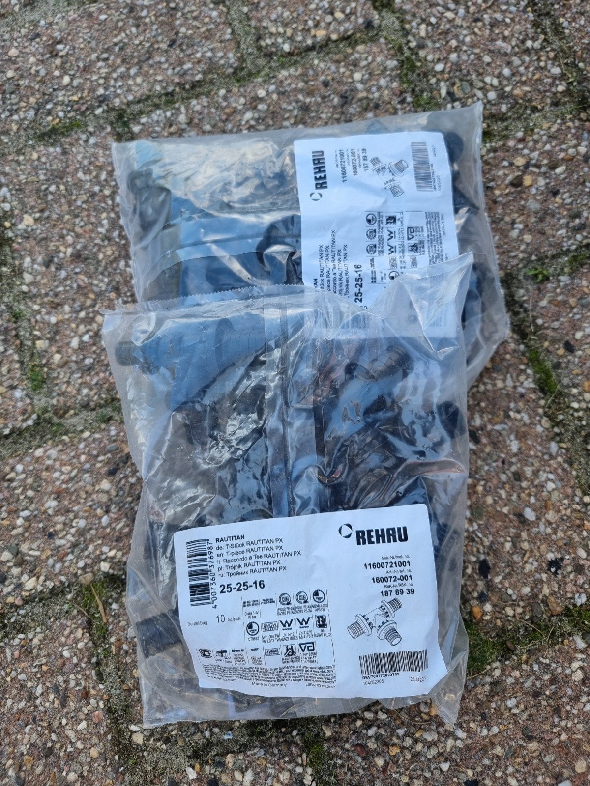 Rehau Rautitan PX T-stukken en koppelingen, Overige materialen, Overige typen, Nieuw, Minder dan 2 meter
