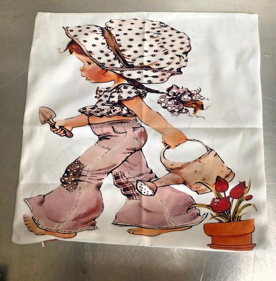 Leuke sier kussenhoes HOLLY HOBBIE nieuw, Huis en Inrichting, Met print, Wit, Nieuw, Ophalen of Verzenden