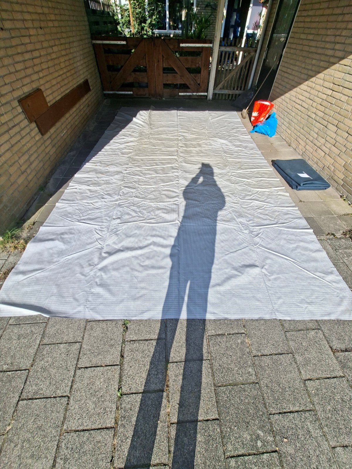 Voortent tapijt 5 x 3 meter, Caravans en Kamperen, Ophalen of Verzenden, Gebruikt