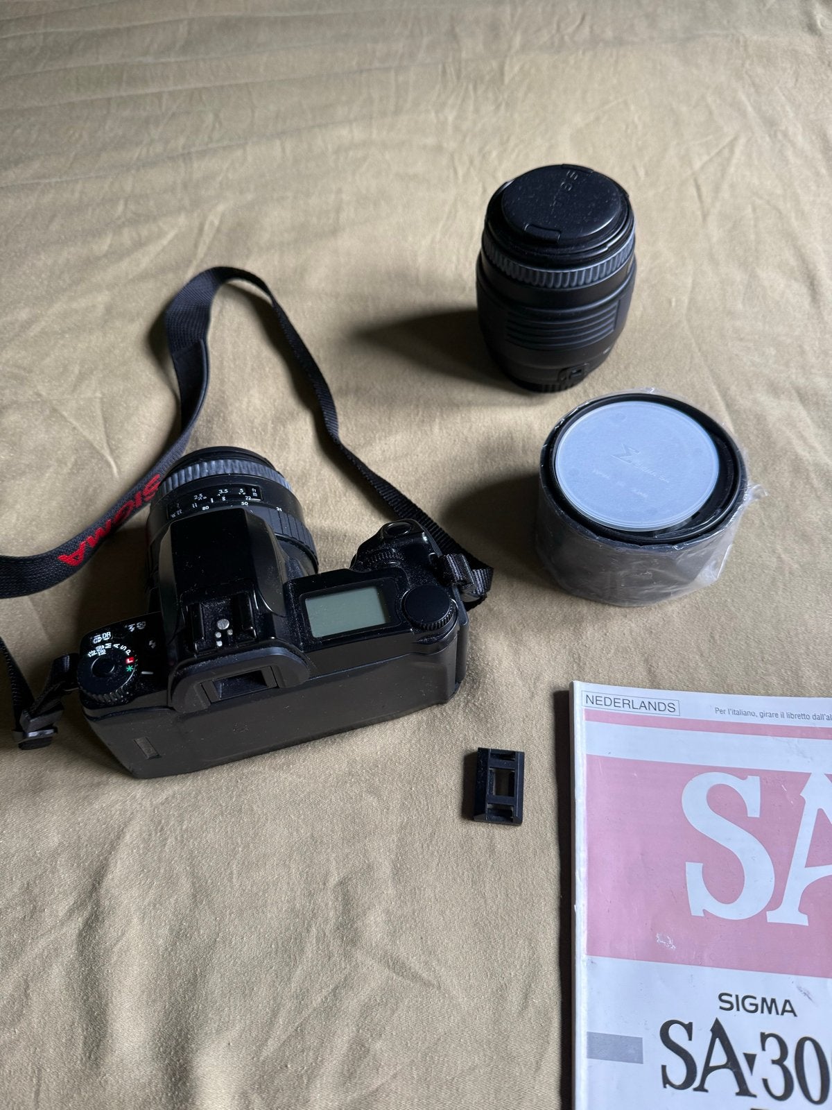 Sigma SA300 Spiegelreflexcamera met lens, Ophalen of Verzenden, Gebruikt, Spiegelreflex, Overige Merken