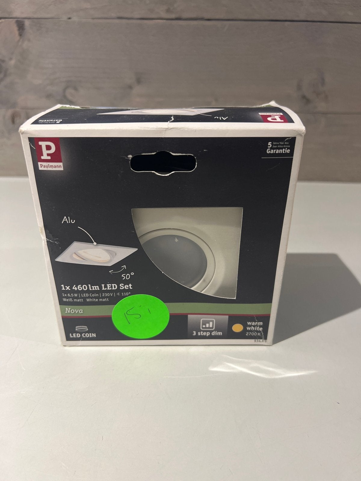 Paulmann Nova LED Coin Inbouwspot - Warm Wit 2700K, 30 tot 60 watt, Led-lamp, N, Dimbaar