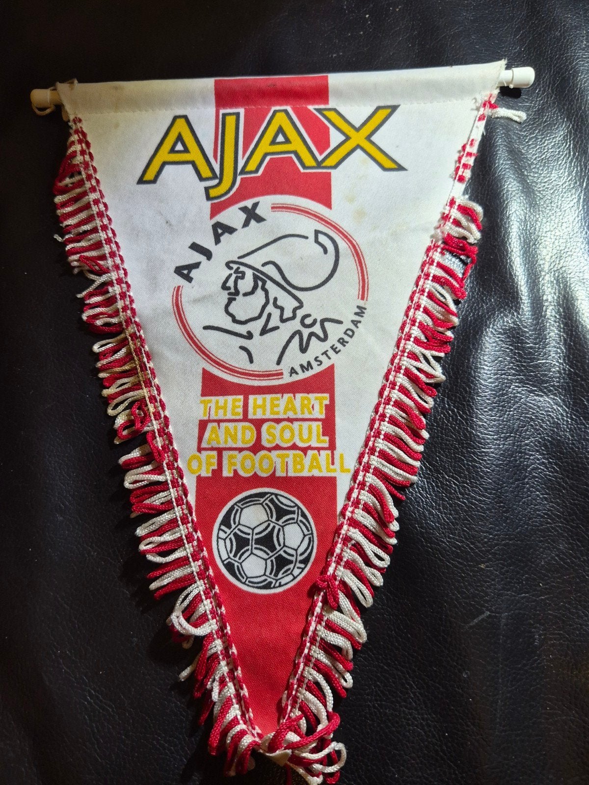 Vintage Ajax Vaantje 33cm  - The Heart and Soul of Football, Verzamelen, Ophalen of Verzenden, Gebruikt, Ajax, Vaantje of Sjaal
