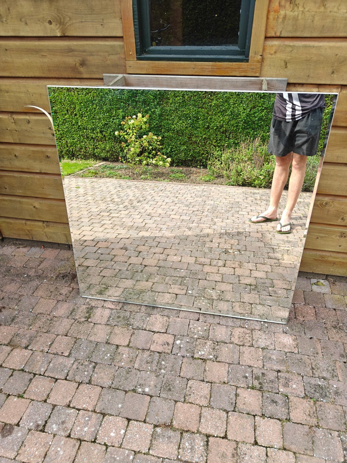 spiegel ongeveer 104 cm bij 101cm, Huis en Inrichting, Ophalen, Gebruikt, Rechthoekig