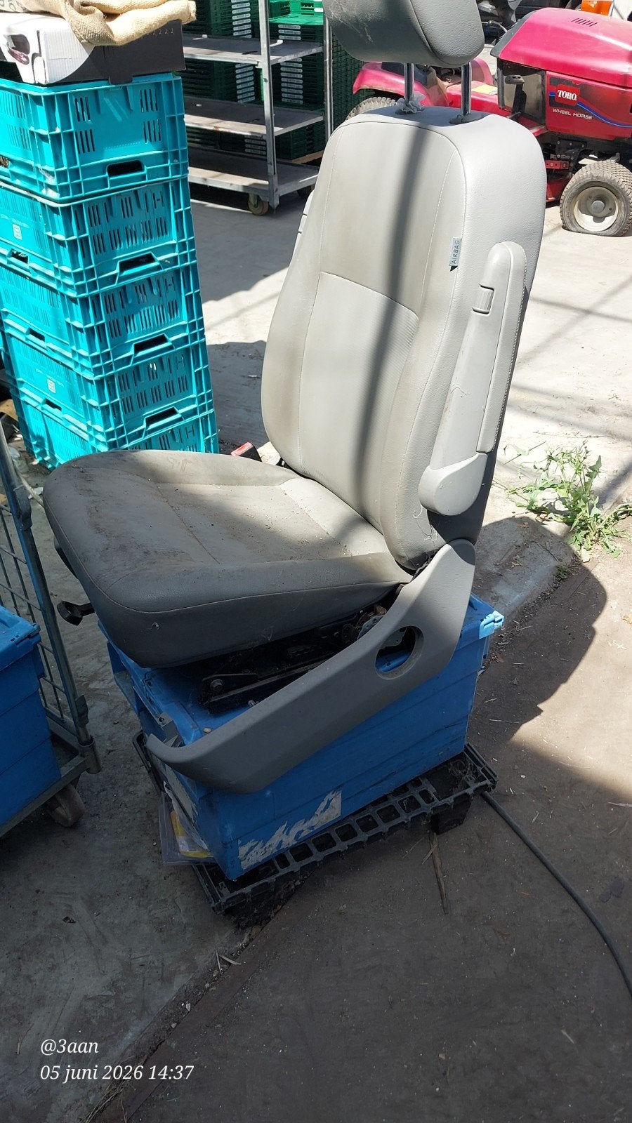 VW Transporter T5 bestuurders stoel, uitvoering met PLOFZAK, Auto-onderdelen, Interieur en Bekleding, Ophalen