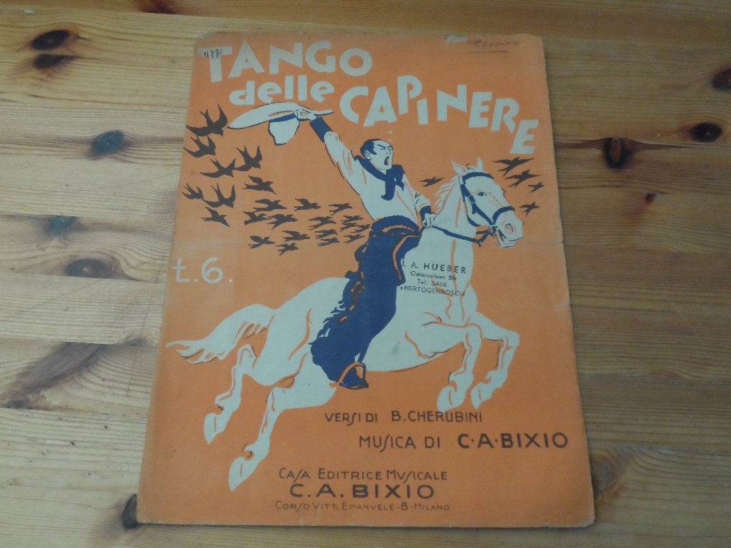 Il tango delle capinere - c.a. Bixio, Muziek en Instrumenten, Bladmuziek, Piano, Gebruikt, Ophalen of Verzenden, Artiest of Componist