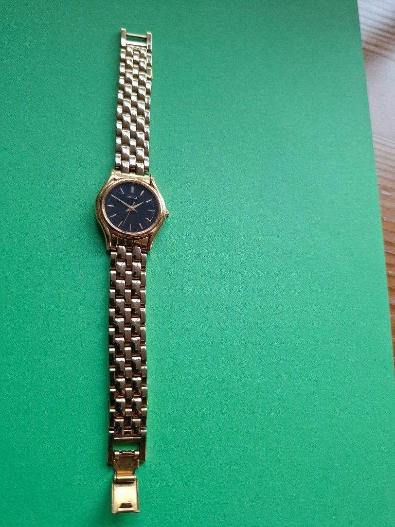 Vintage Seiko Dames Polshorloge 90's, Gebruikt, Staal, Polshorloge, Ophalen of Verzenden
