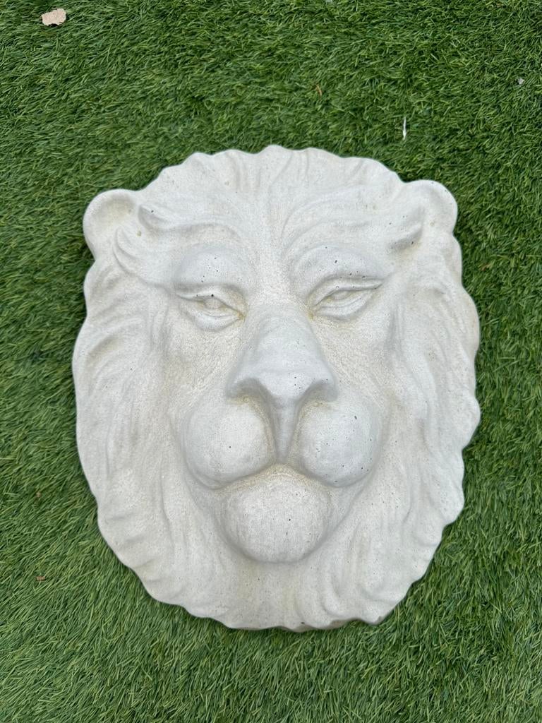 Leeuwenkop beton 40x35 cm, Tuin en Terras, Ophalen, Zo goed als nieuw