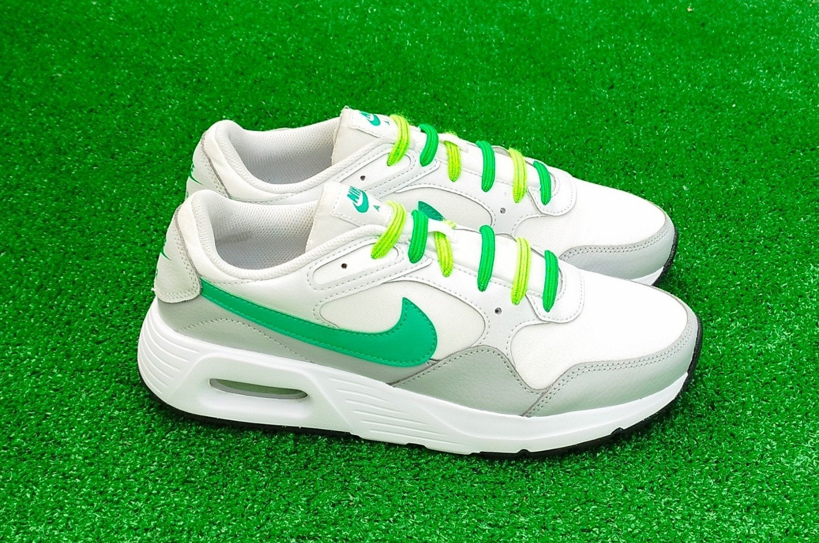 Nike Air Max Sneakers - Wit/Groen - Maat 40.5, Wit, Ophalen of Verzenden, Nike, Nike