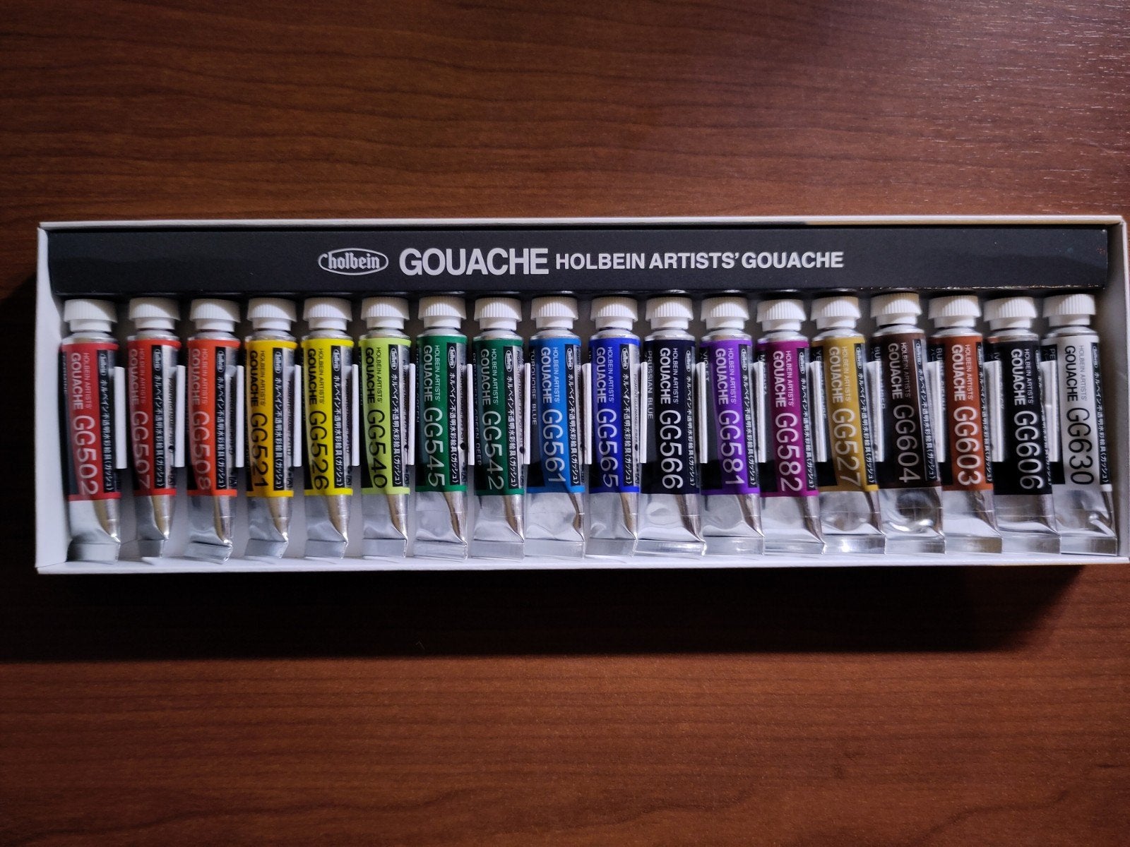 Holbein artists' gouache 18 kleuren 5ml, Ophalen of Verzenden, Nieuw