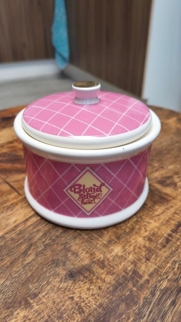 Blond Amsterdam Sweet Heart voorraadpot roze, Ophalen, Gebruikt, Blond Amsterdam, Keramiek