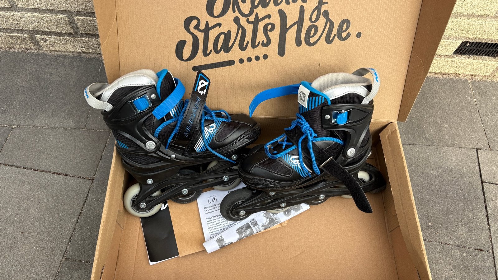 Nijdam verstelbare inline skates - Maat 33-36, Overige merken, Kinderen, Ophalen of Verzenden, Inline skates 4 wielen