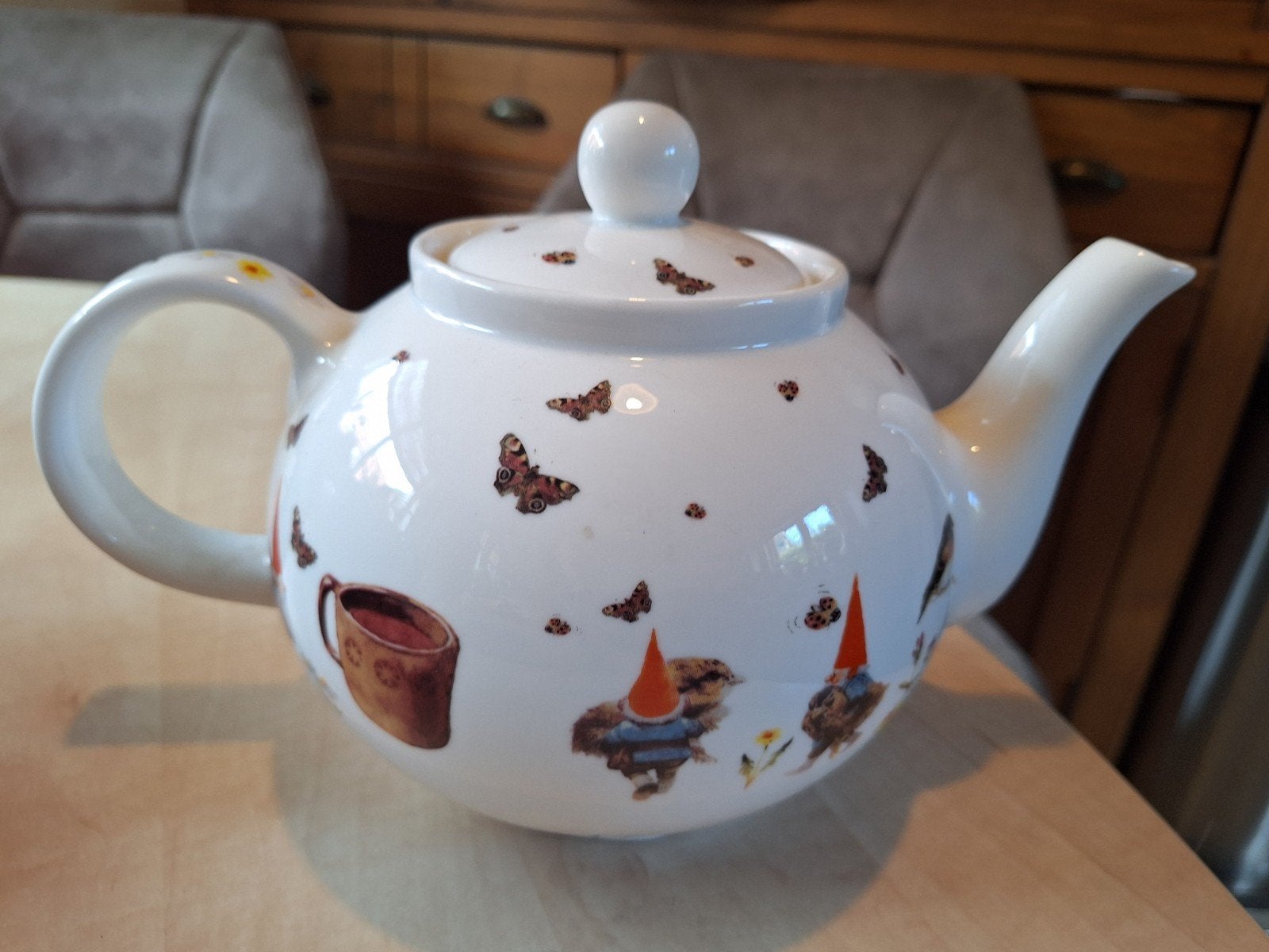 David de Kabouter Rien Poortvliet Theepot, Ophalen of Verzenden