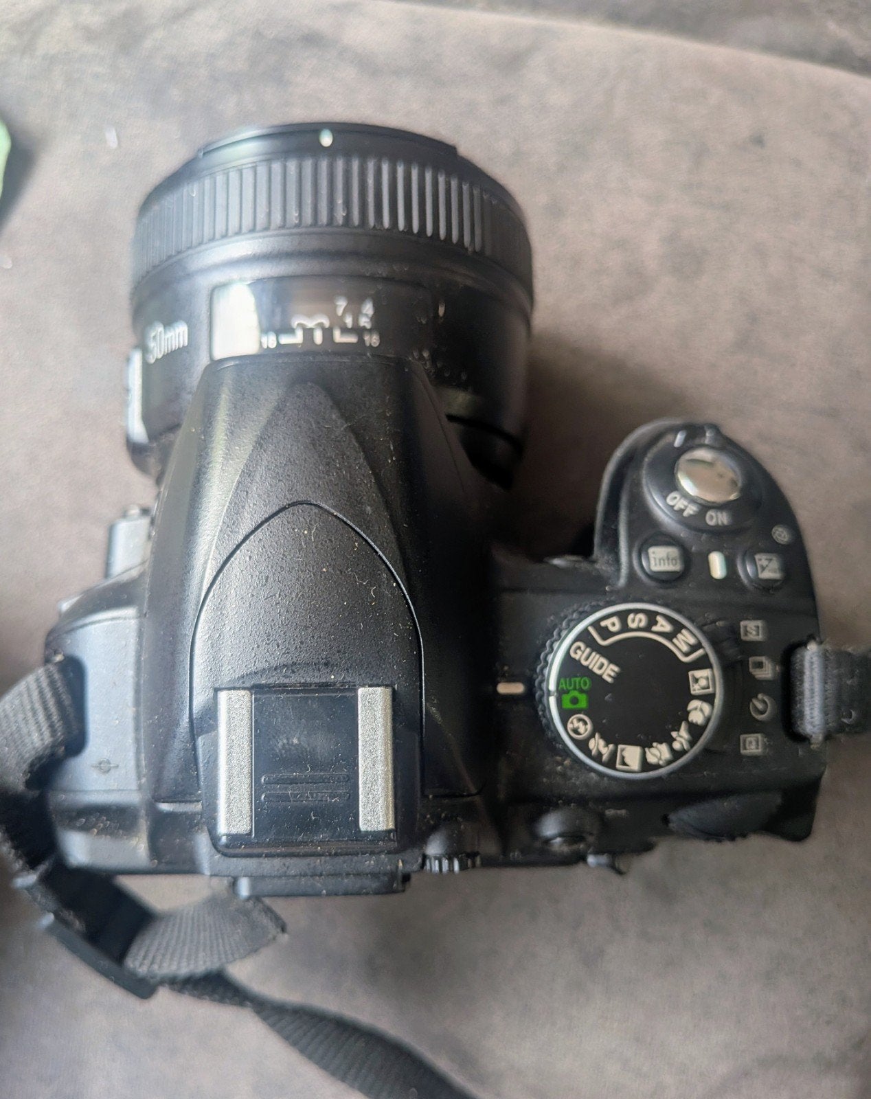 Nikon D3100 Spiegelreflexcamera met 50mm lens, Ophalen of Verzenden