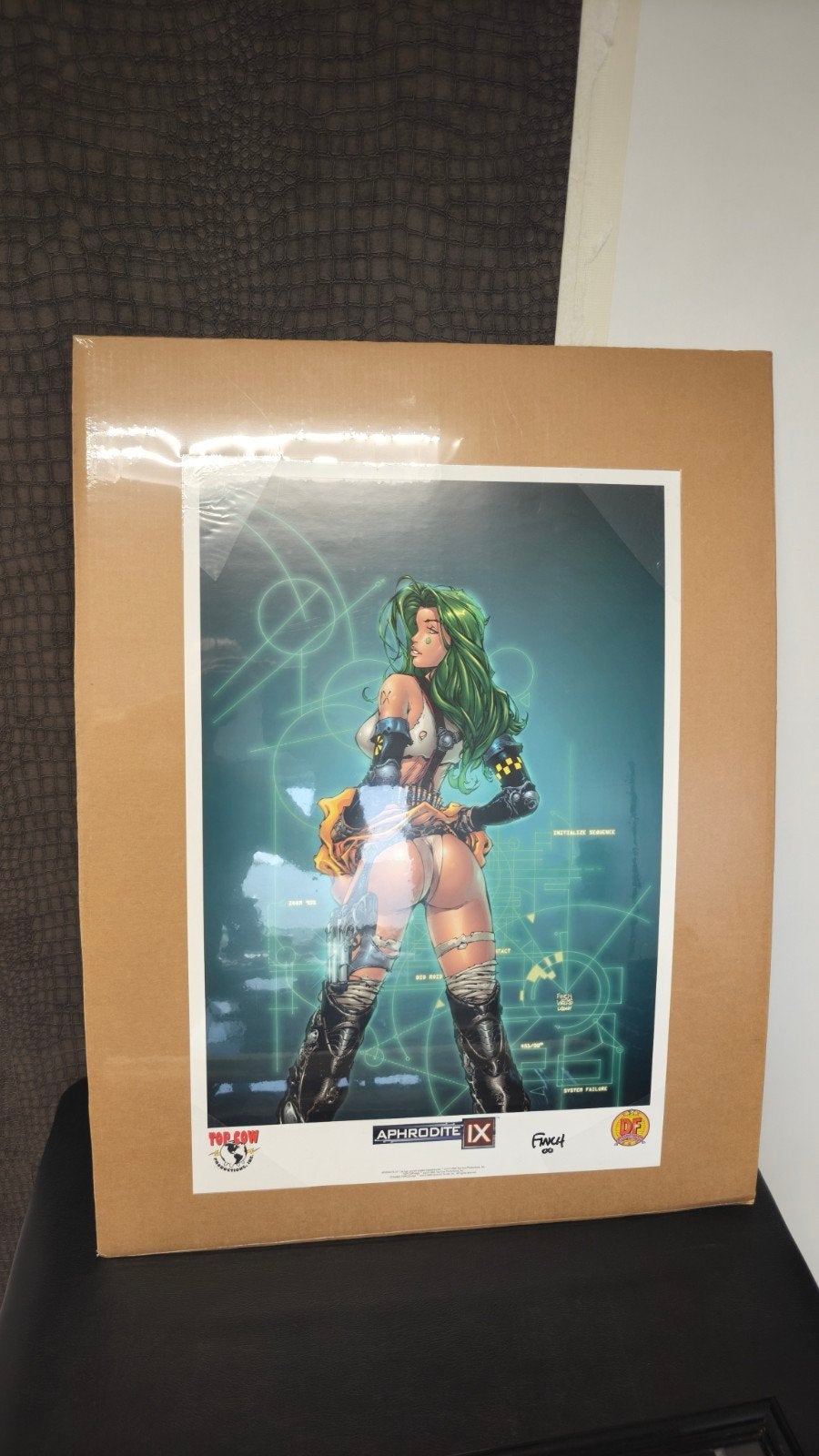 David Finch 2000 poster handtekening, Ophalen