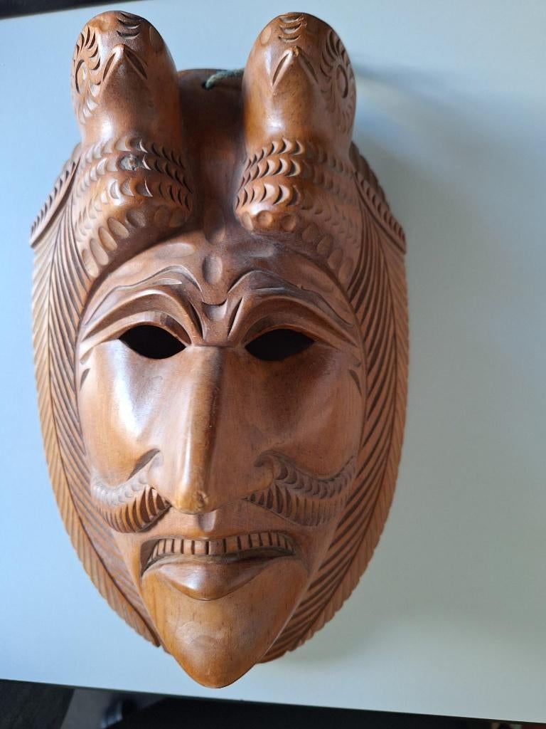 Zuid Amerikaans houten masker, Antiek en Kunst, Ophalen