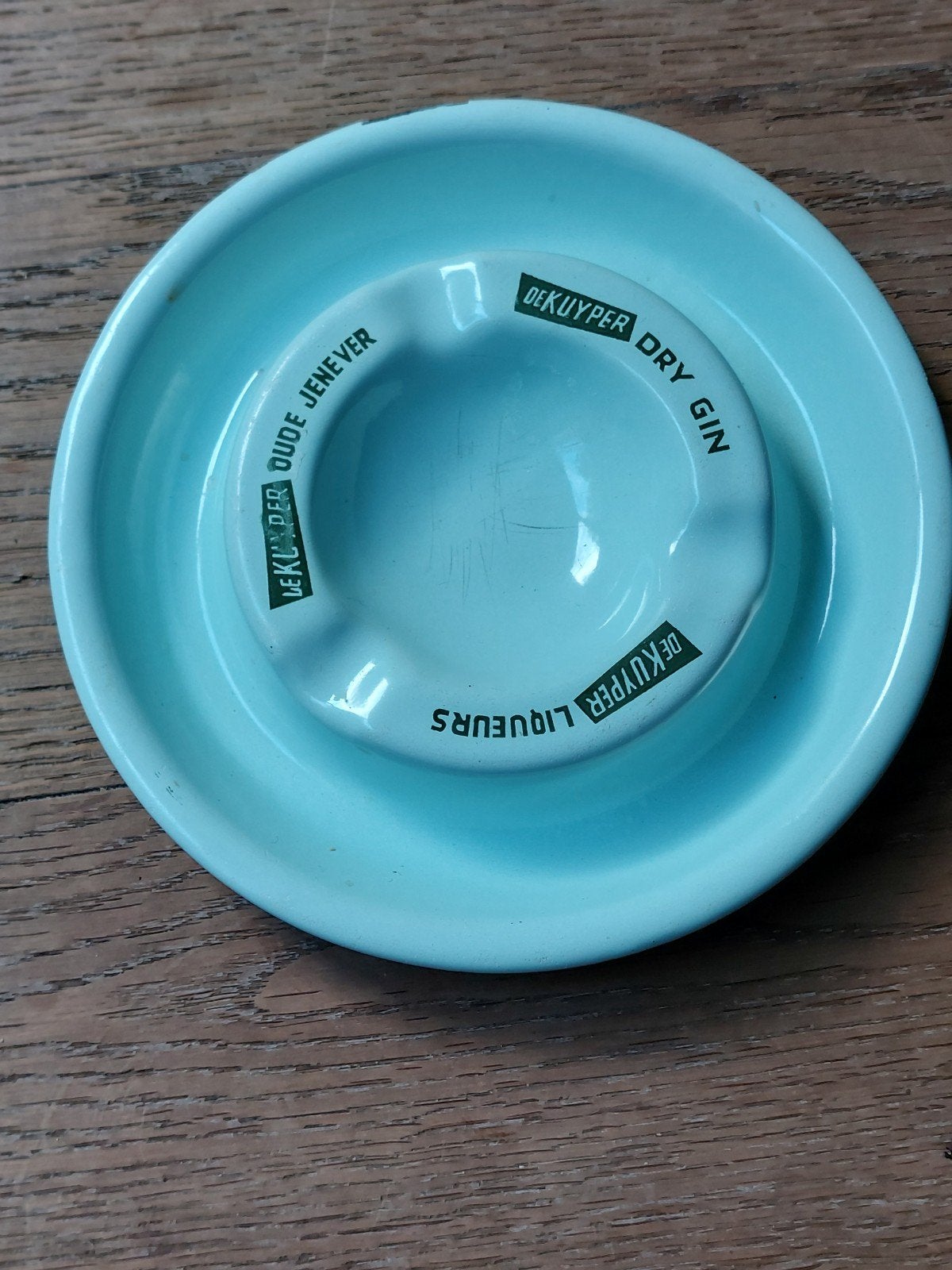 emaille asbak De Kuyper drank, Ophalen of Verzenden