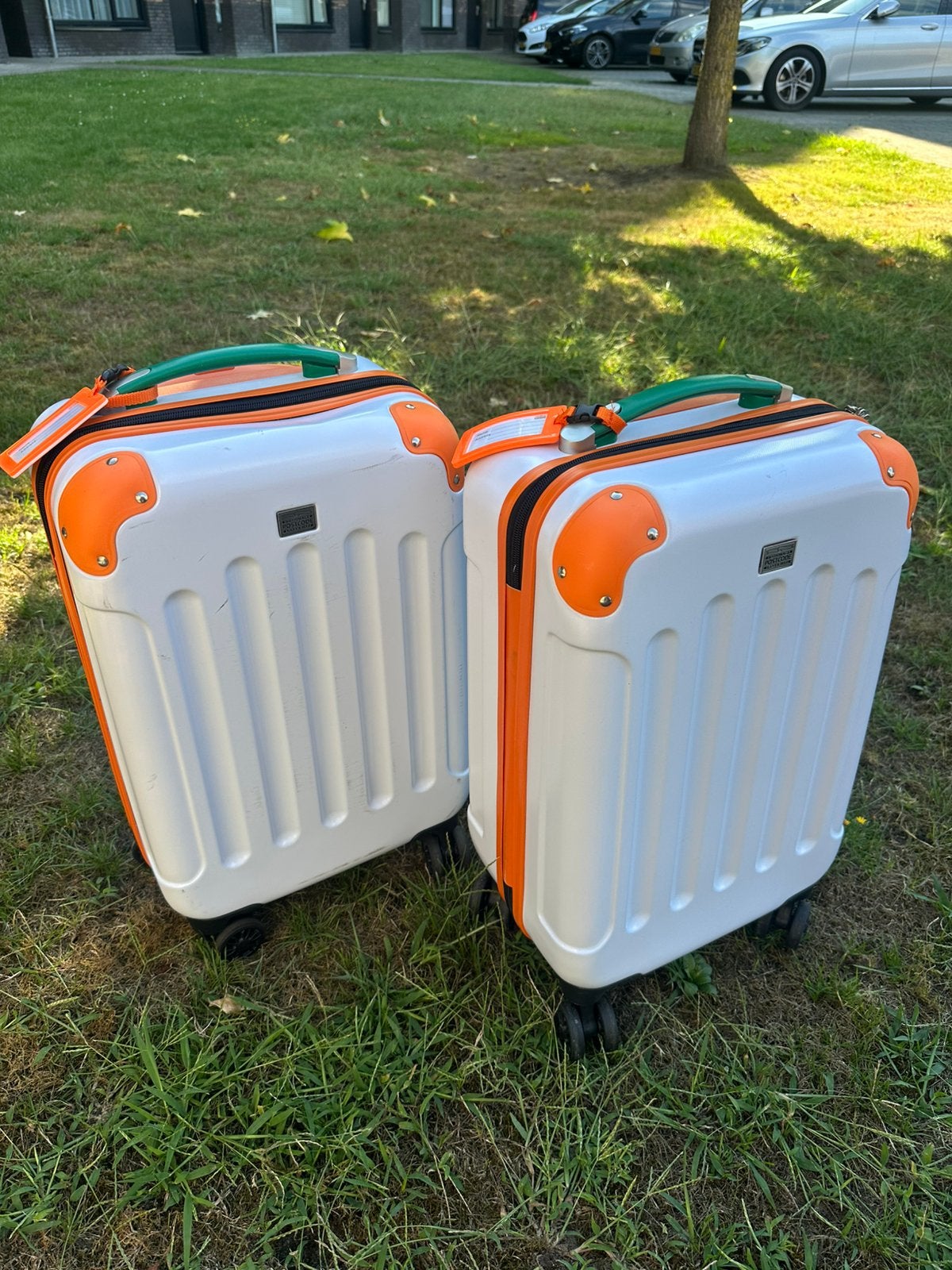 Handbagage koffert gratis, Ophalen, 50 tot 60 cm, Hard kunststof, Zo goed als nieuw