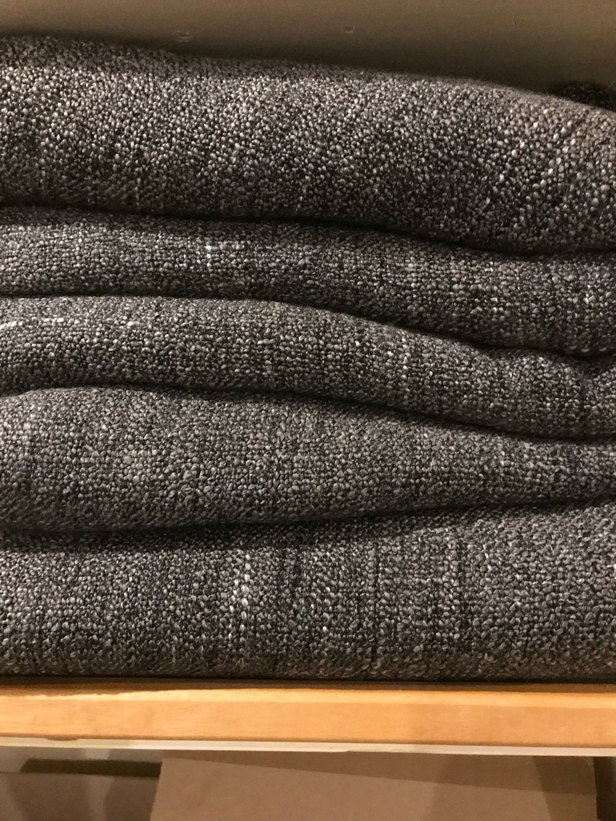 5 antraciet geweven plaids van IKEA, Ophalen, Gebruikt, Plaid, Grijs