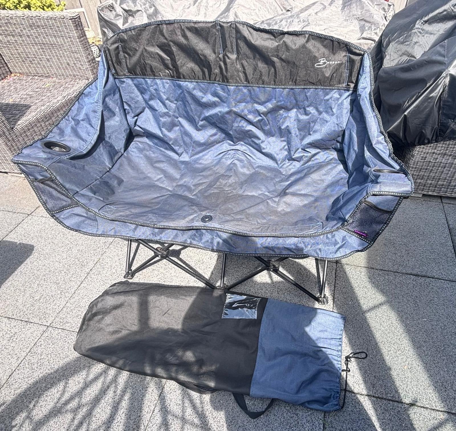 Opvouwbare campingbank - 2-zits, Ophalen, Gebruikt, Campingstoel