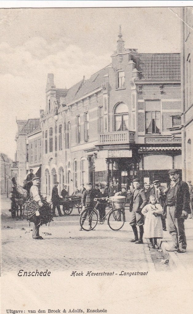 Enschede, Volk., Verzenden, Voor 1920, Ongelopen, Overijssel