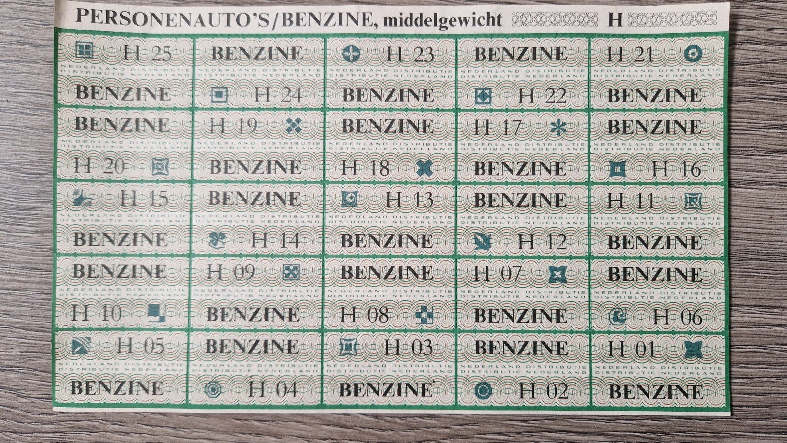 Benzinebonnen Personen en bedrijfsauto's Middelgewicht, Verzamelen, Overige Verzamelen, Ophalen of Verzenden