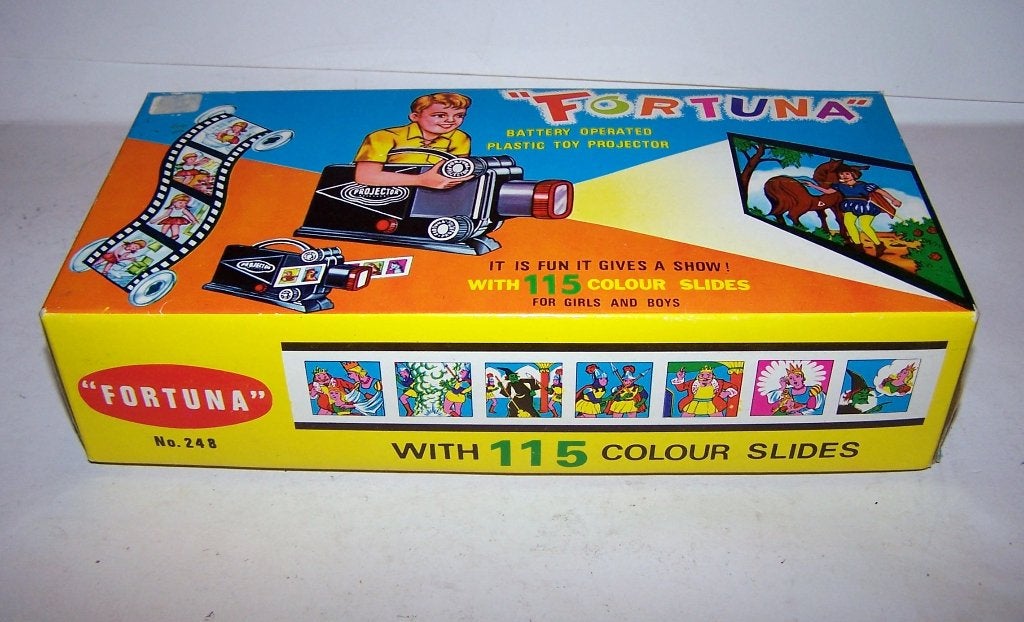intage Fortuna No. 248 plastic speelgoedprojector in ovp.Nw., Ophalen of Verzenden, Nieuw