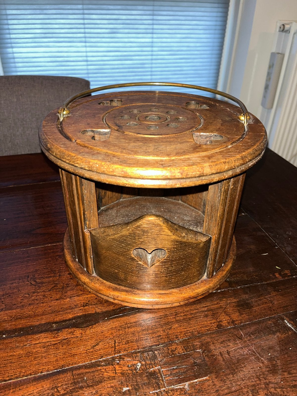 Antieke houten stoofje, Ophalen of Verzenden