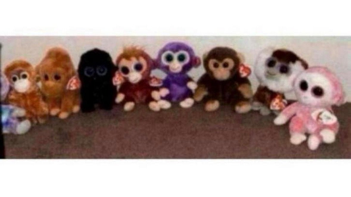 Ty Beanie Boos Aapjes - Nieuw met kaartje, Nieuw, Ophalen of Verzenden, Met label, Meerkleurig