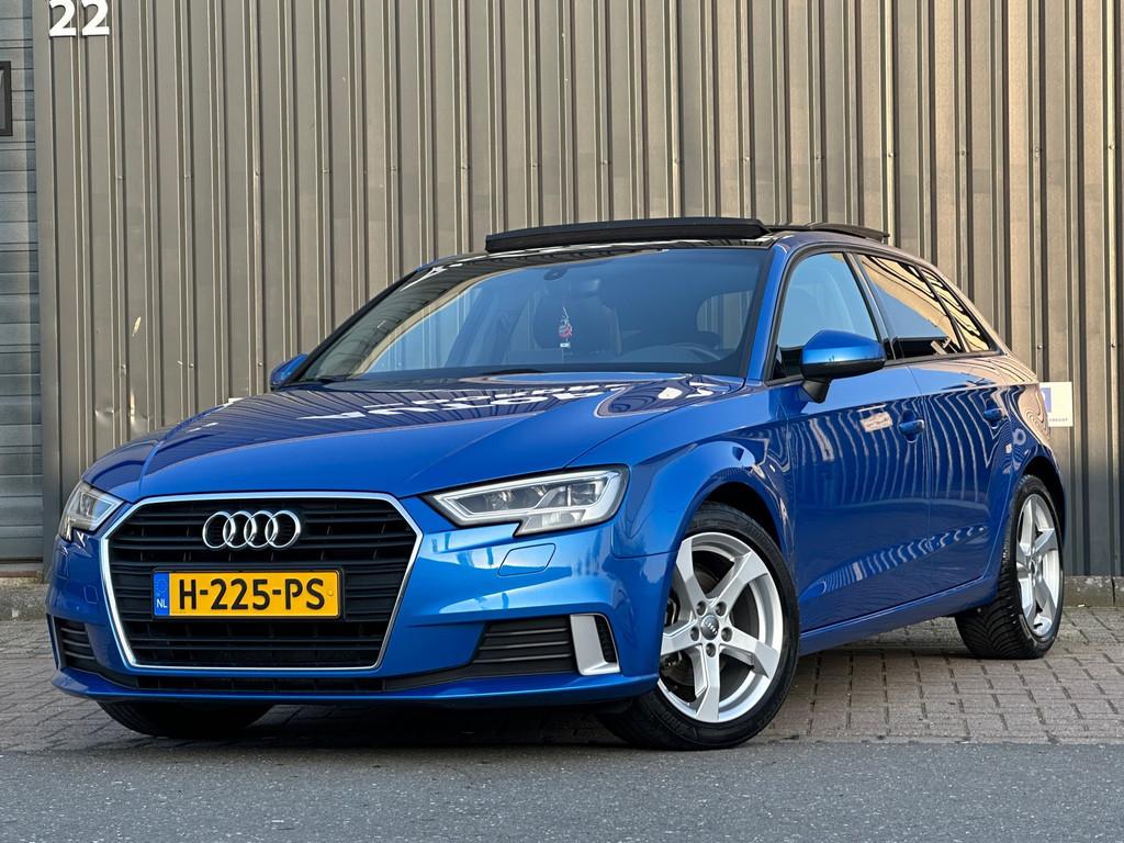 Audi A3 Sportback 35 TFSI CoD NAVI |PANO |LED, Stof, 4 cilinders, 150 pk, Blauw