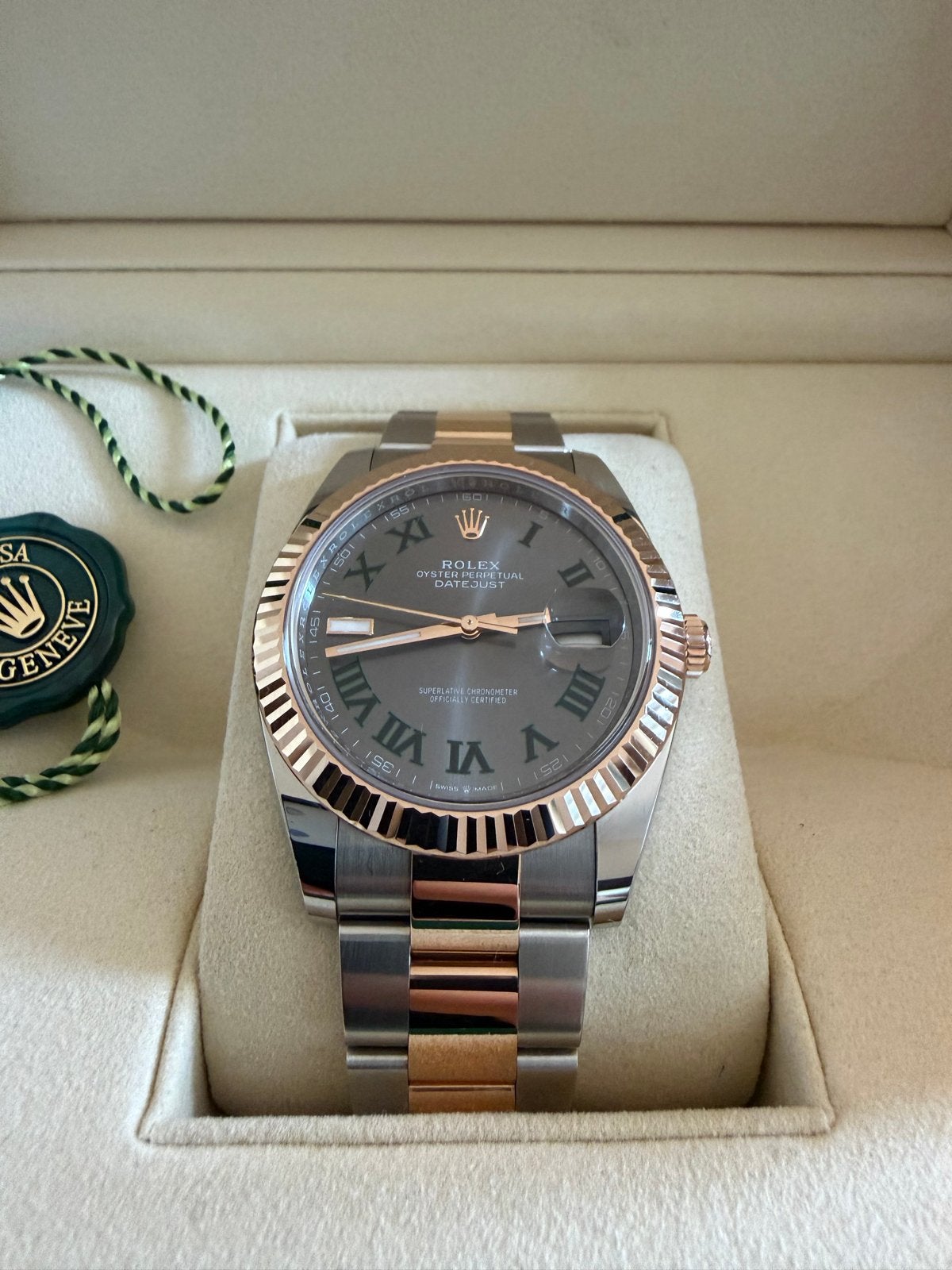 Rolex Datejust 41MM Roségoud/Staal - Zo goed als nieuw, Sieraden, Tassen en Uiterlijk, Horloges | Heren, Ophalen, Polshorloge