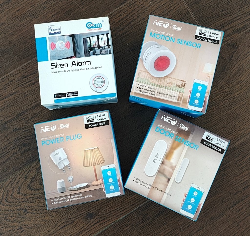 Neo Coolcam Z-Wave Smarthome Set: 4 Apparaten, Ophalen of Verzenden, Zo goed als nieuw