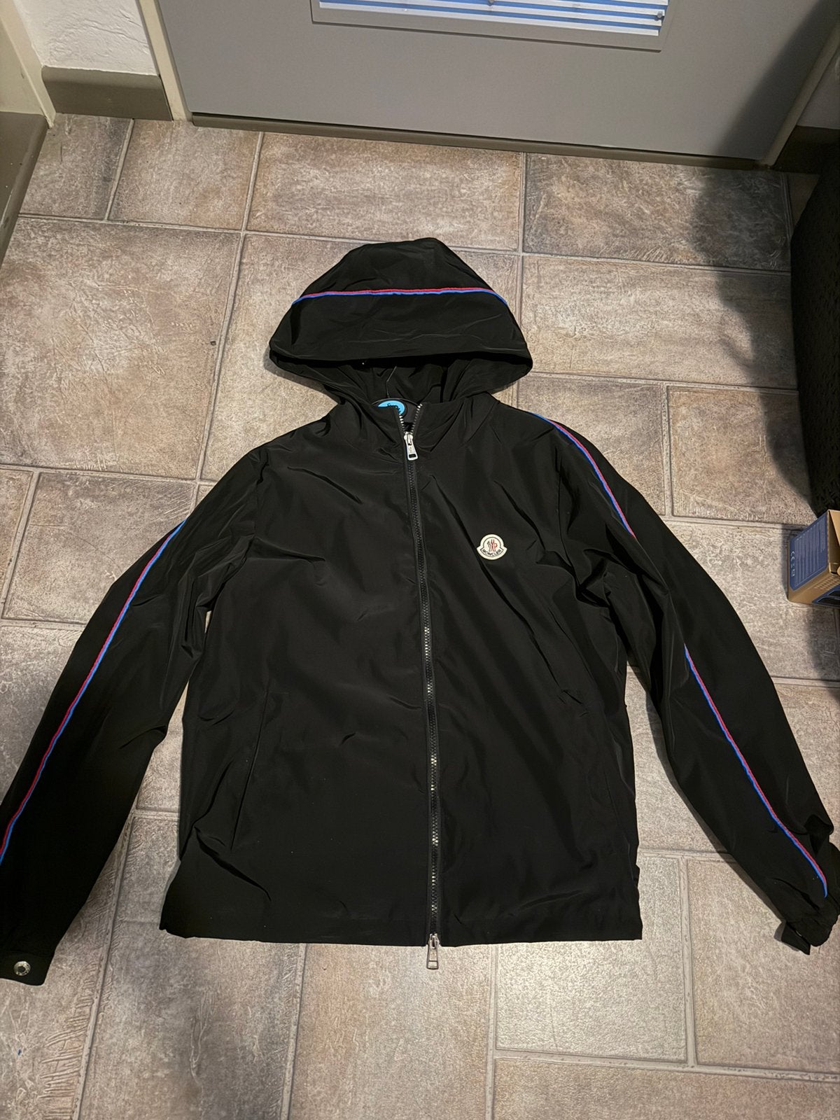 Moncler hattab windbreaker, Kleding | Heren, Jassen | Zomer, Ophalen of Verzenden, Zo goed als nieuw, Maat 46 (S) of kleiner, Zwart