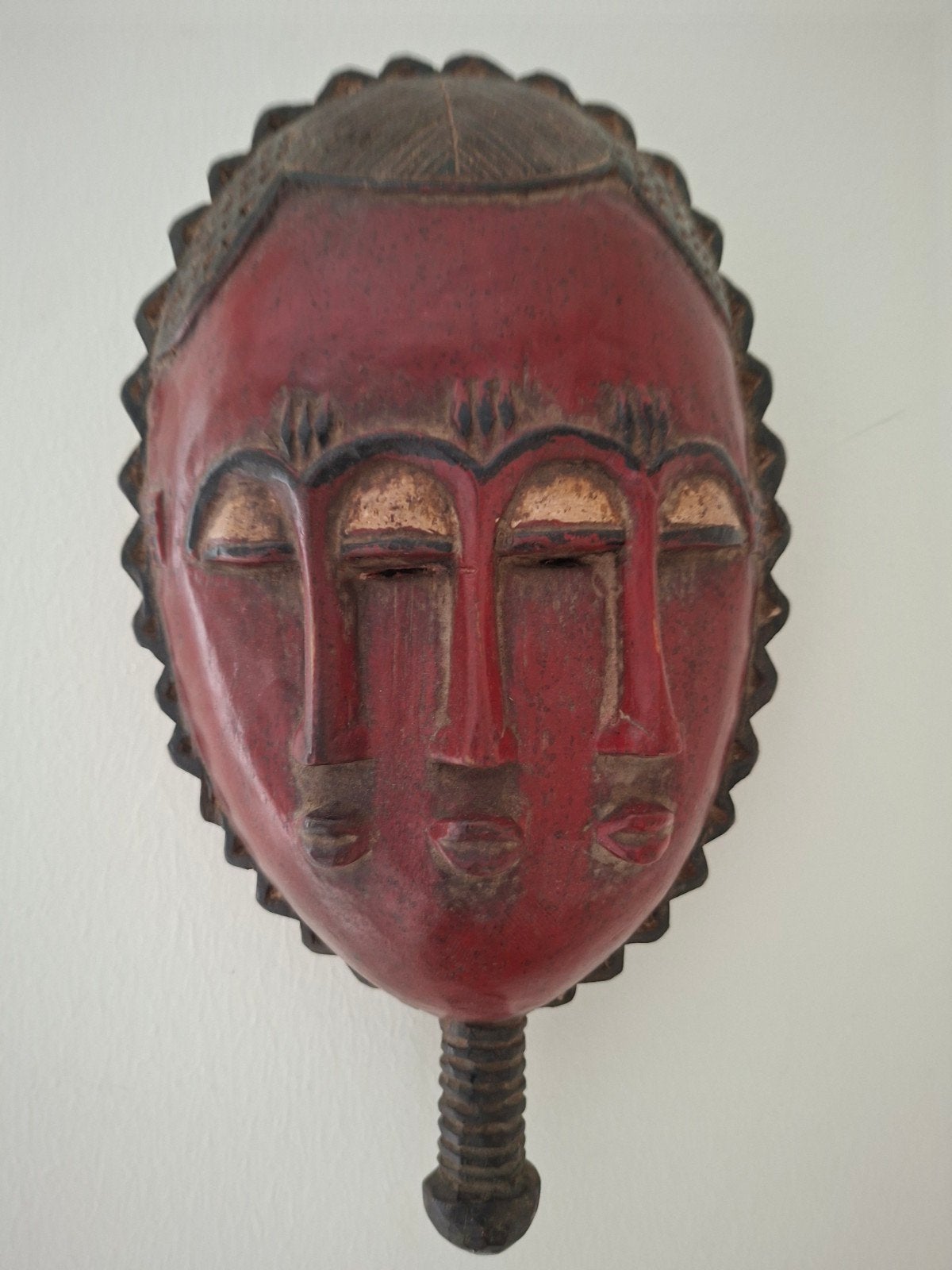 Masker van hout -BAULE- Ivoorkust, Ophalen of Verzenden