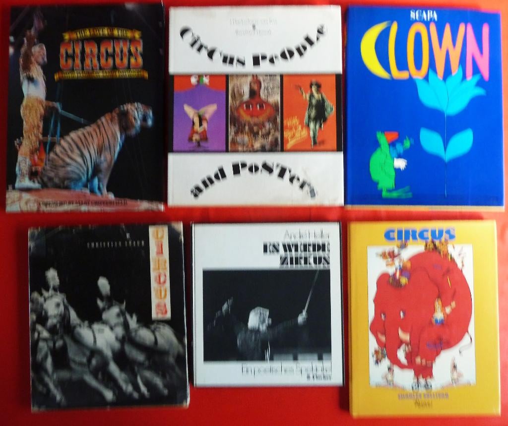 Collectie 6 Circus boeken advertentie 6, Ophalen of Verzenden, Zo goed als nieuw