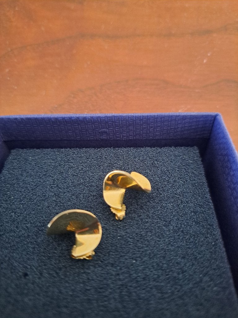 In nieuwstaat oorbellen in de vorm van Wokkel 14 karaat, Sieraden, Tassen en Uiterlijk, Oorbellen, Ophalen of Verzenden, Zo goed als nieuw