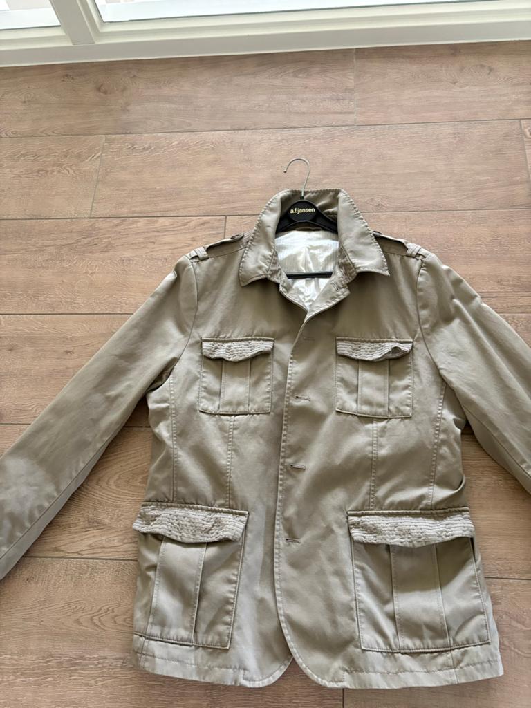 Zara Groen Beige Sportief Heren Jack/Blazer Maat 58, Ophalen of Verzenden, Gedragen, Maat 56/58 (XL), Groen