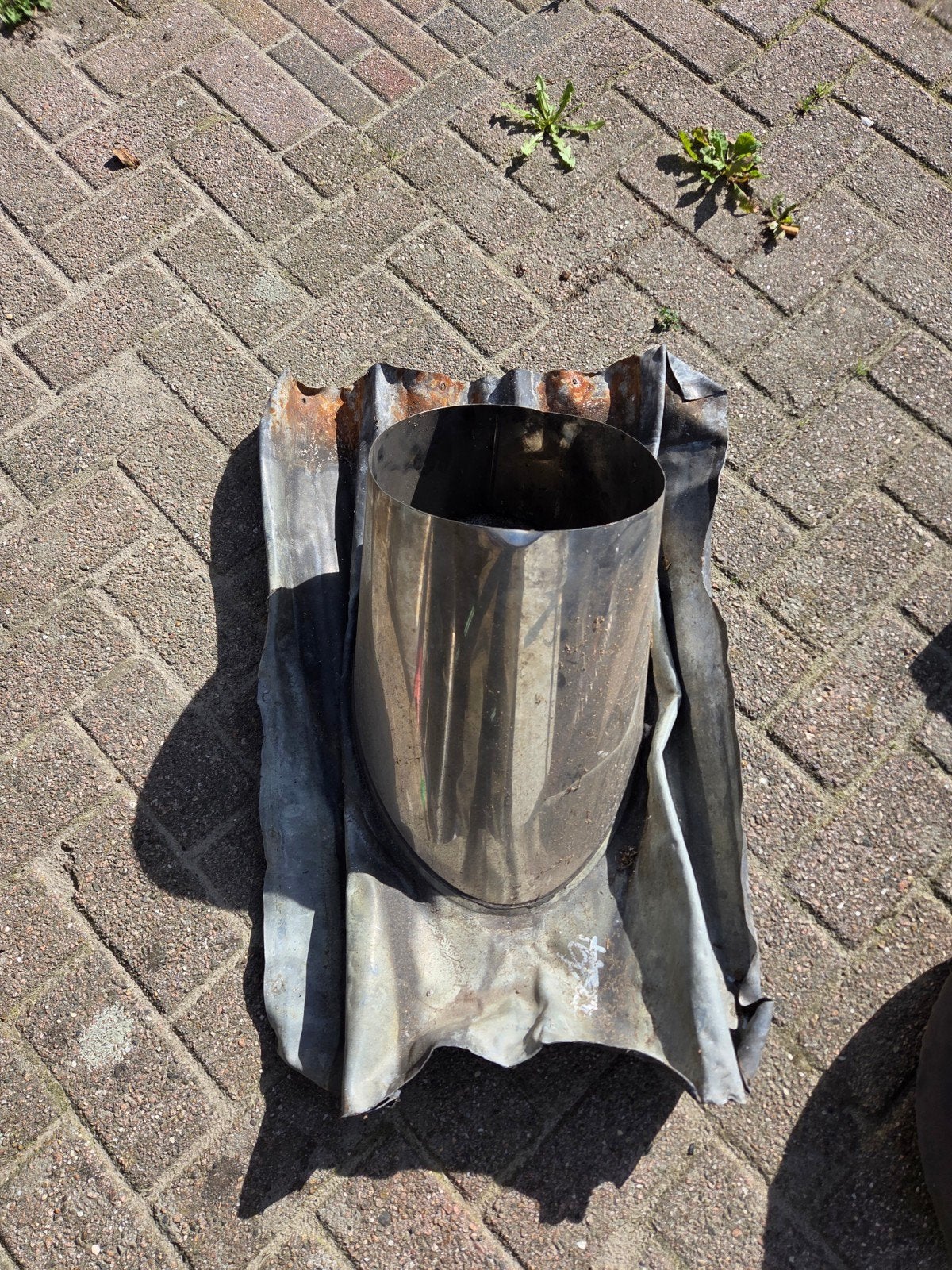 Dakdoorvoer voor kachelpijp of ventilatie, Ophalen of Verzenden