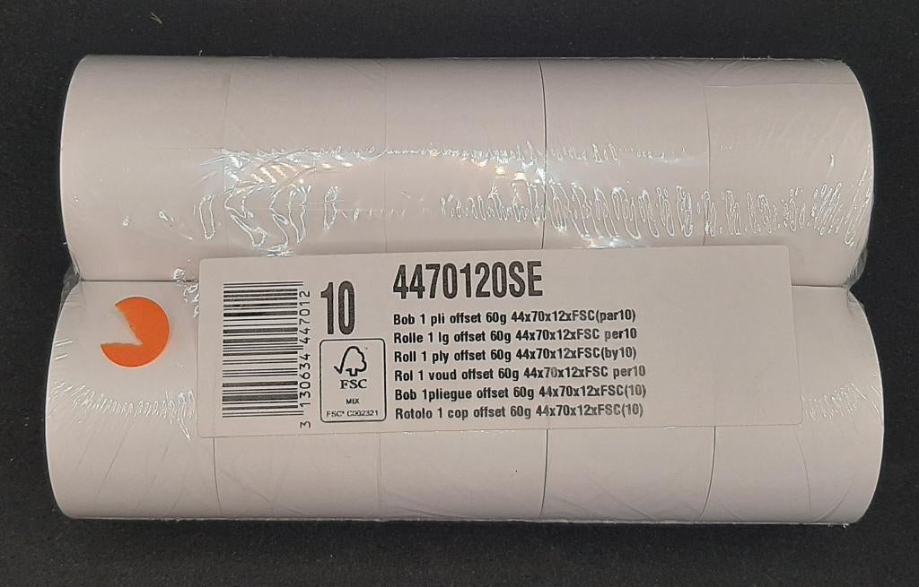 Pinrol / KASSAROL 44X70X12 10 rollen offset 60g (4470120SE), Ophalen of Verzenden, Nieuw