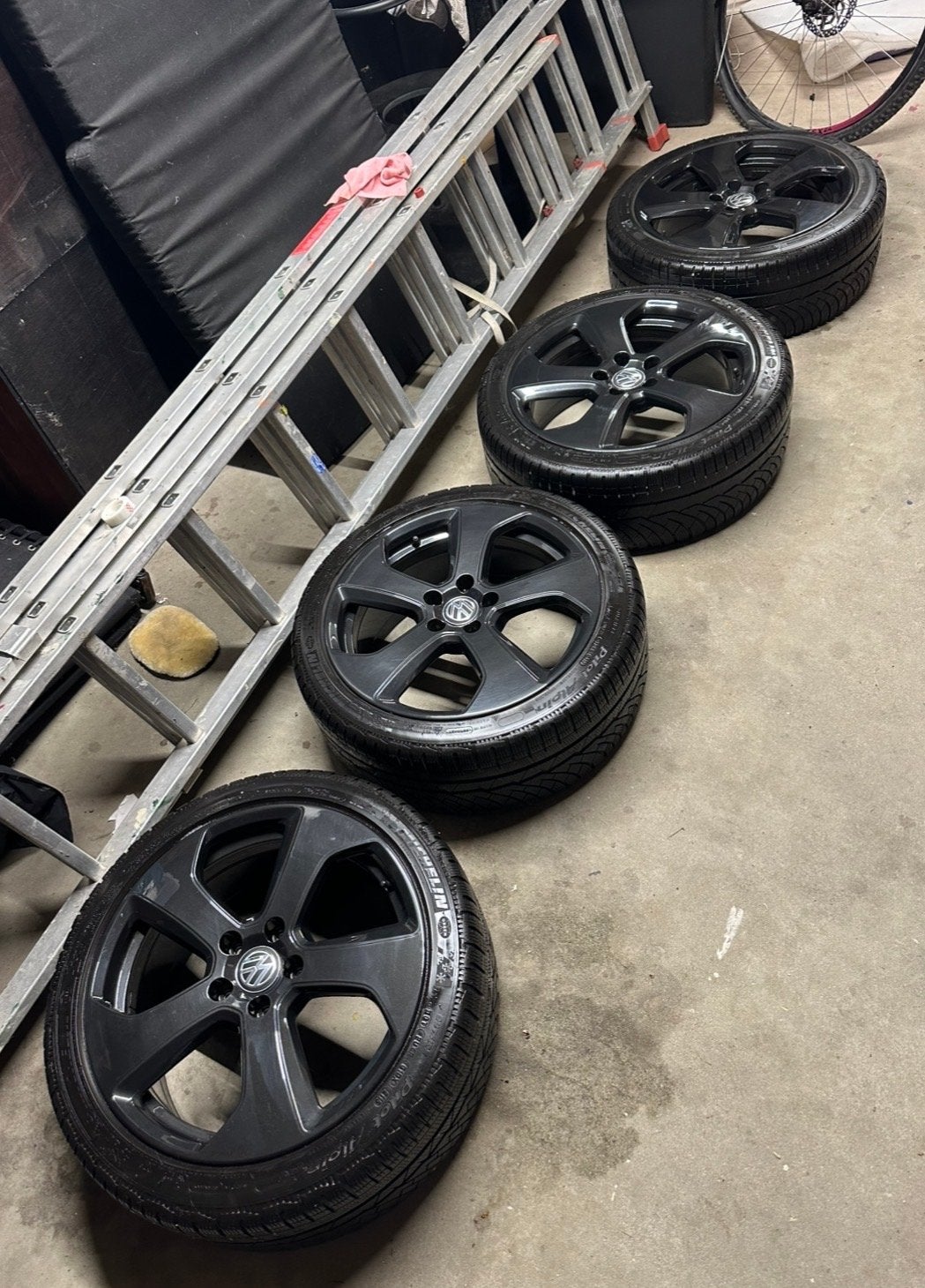 VW Golf 7 GTI Austin velgen 18” 5x112 met winterbanden, Ophalen, Gebruikt, Volkswagen