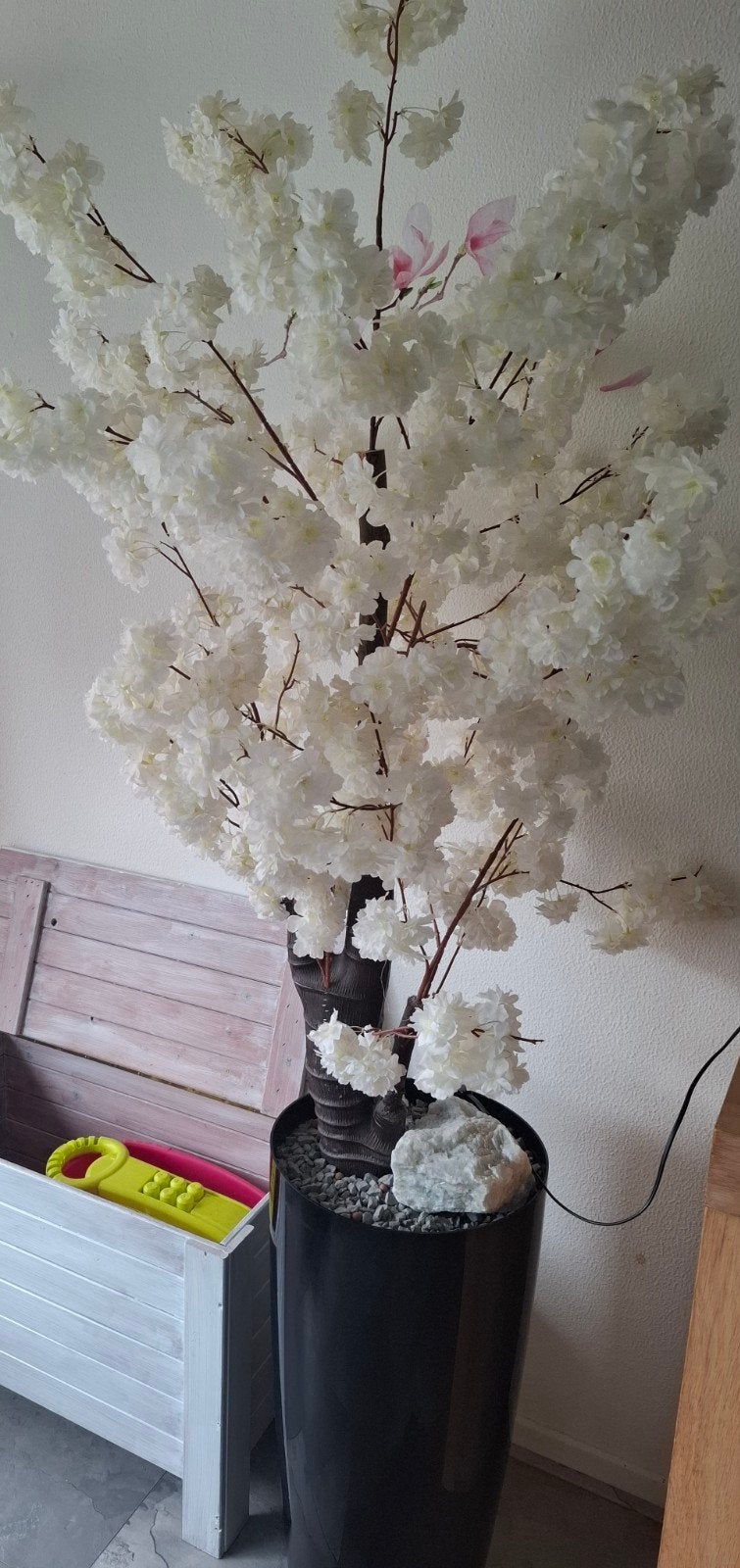 Kunstbloesem boom met pot, Ophalen