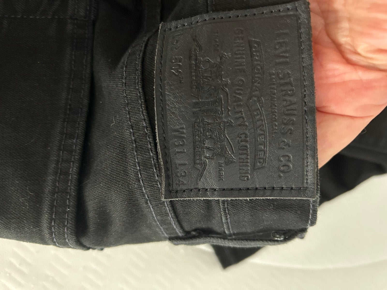 Levi's Premium 502 Regular Taper Jeans Zwart W31 L34, Ophalen of Verzenden, Zo goed als nieuw, Zwart, W32 (confectie 46) of kleiner