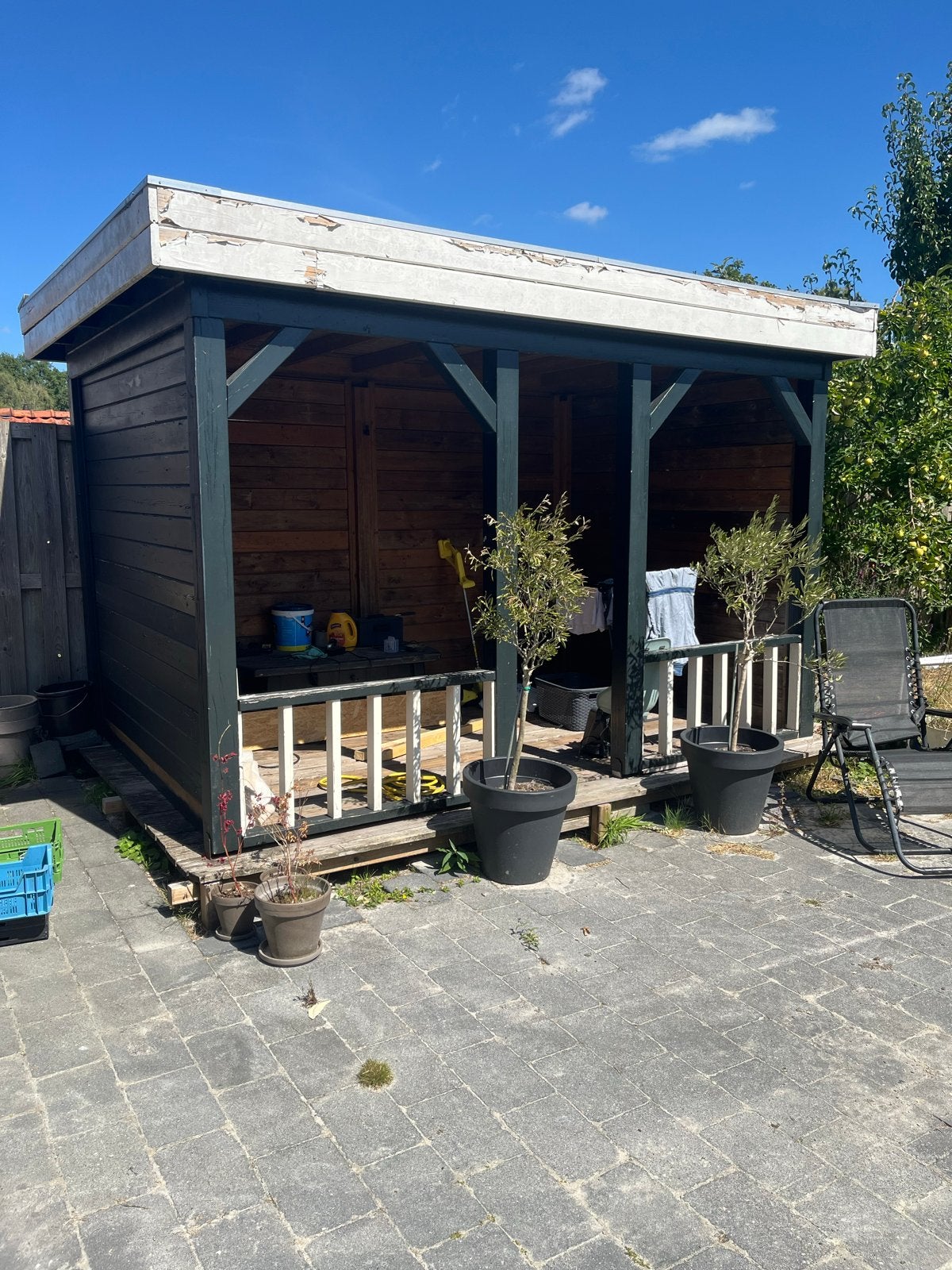 Overkapping 2,5 x 4 meter, Ophalen, Gebruikt, Tuinpaviljoen