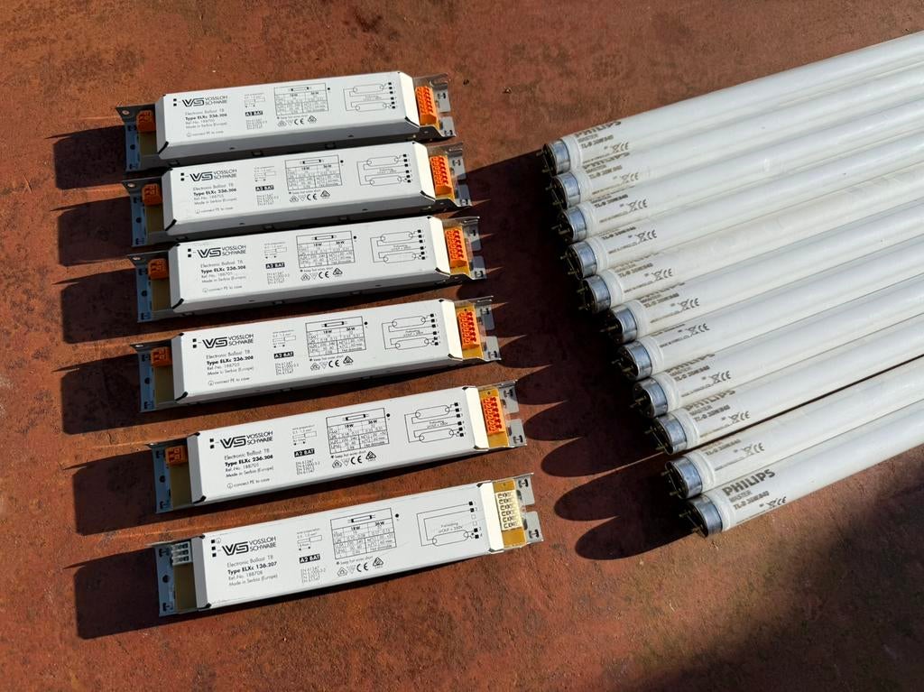 Nog 9x Philips Master TL-D 36W/840 + 6x TL voeding, Ophalen, Zo goed als nieuw