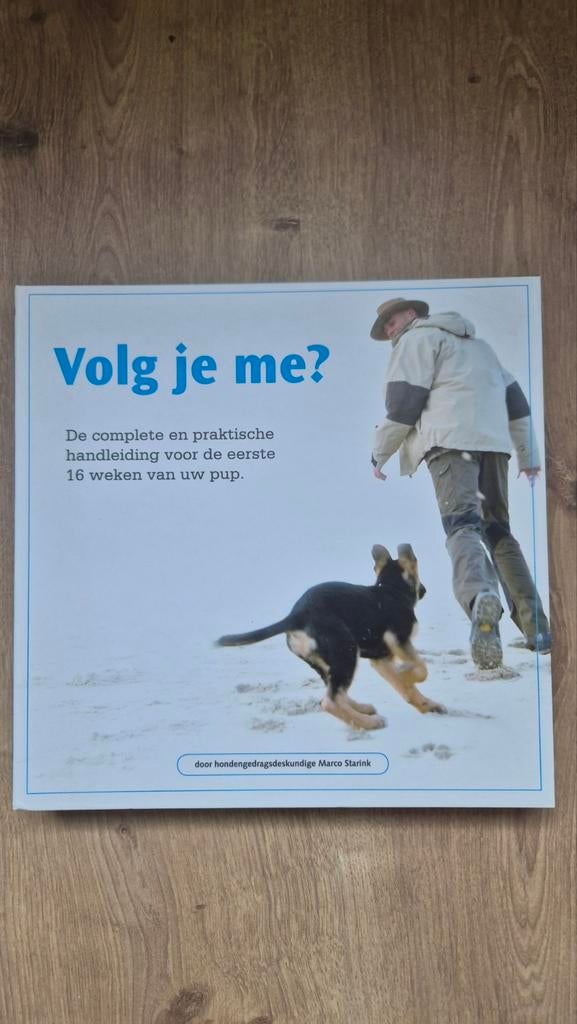 Volg je me? Puppy handleiding Marco Starink (3 boeken), Ophalen of Verzenden, Zo goed als nieuw, Honden, Marco Starink