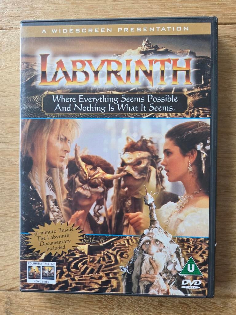 Labyrinth DVD - Fantasyfilm met David Bowie, Cd's en Dvd's, Dvd's | Science Fiction en Fantasy, Gebruikt, Fantasy, Vanaf 6 jaar