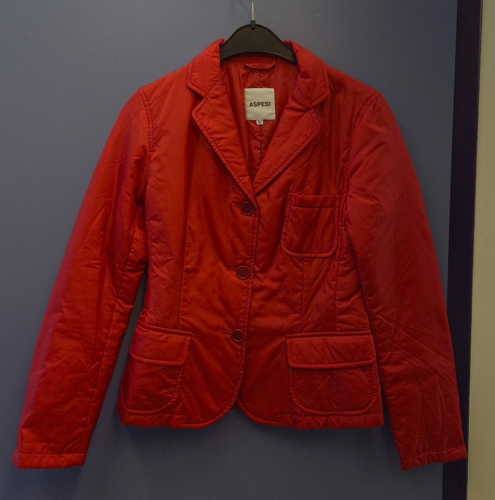 Aspesi dames blazer jack rood XS Thermore luxe nr 51971, Aspesi, Info@aspesi.com, Ophalen of Verzenden, Zo goed als nieuw