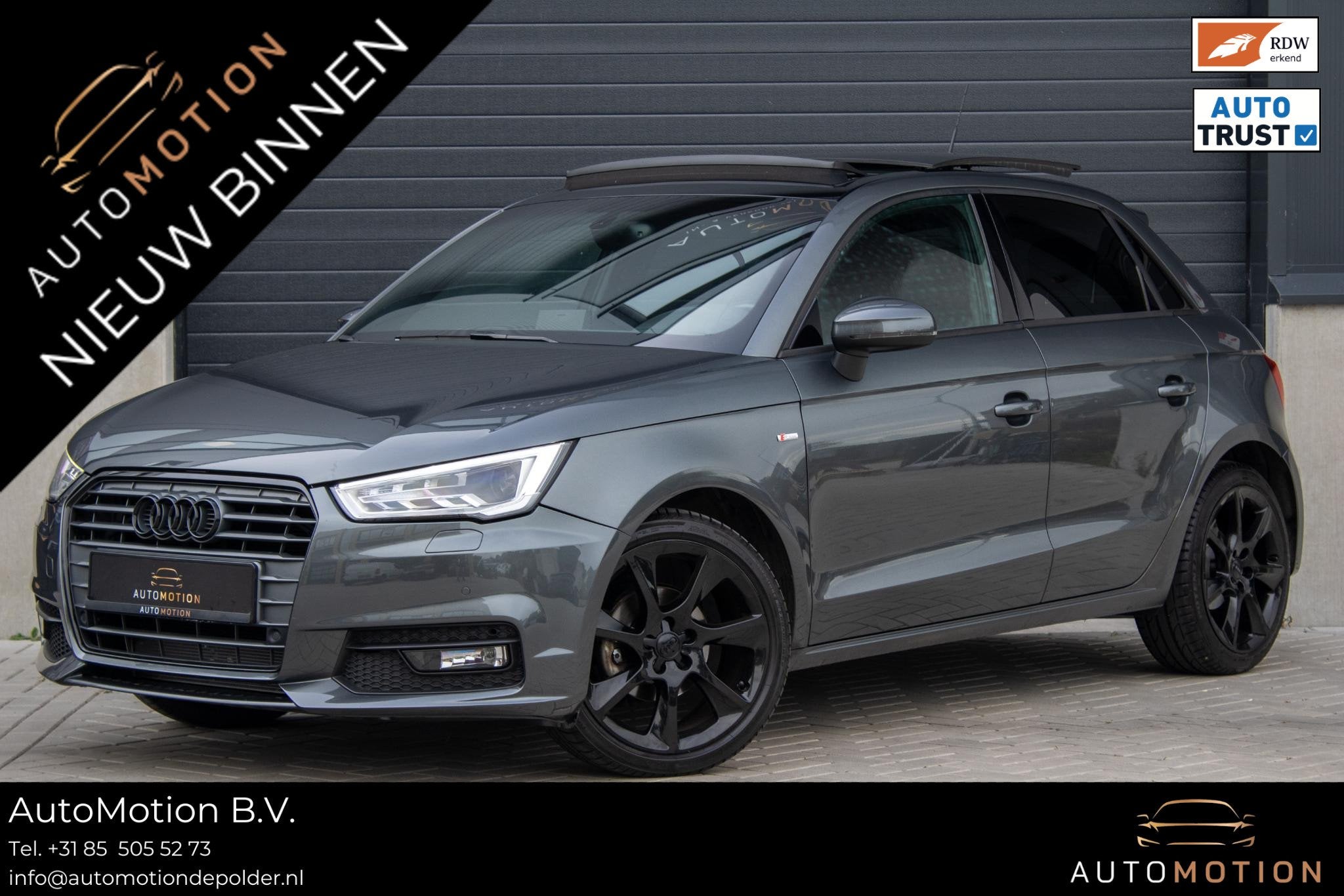 Audi A1 Sportback 1.0 TFSI Sline PANO PARKEERSENSOR CRUISE L, Auto's, Audi, Stof, 95 pk, Met garantie (alle), 4 stoelen